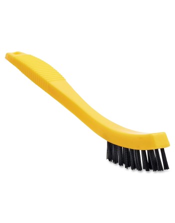 Rubbermaid FG9B57000000 Tile and Grout Brush - 8.5" (21.6cm),  Brass Bristles, 12/EA - [DefendUse.com] - FG9B57000000 - Brushes