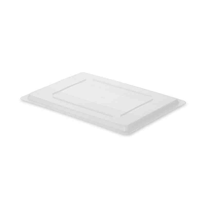 Rubbermaid FG350200WHT White Polyethylene Lid - 26" x 18" - [Cleaning Supplies Canada Discounts] - FG350200WHT - [DefendUse.com]