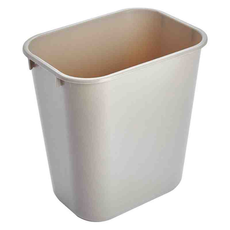 Rubbermaid FG295700BEIG 41 Qt. / 10.25 Gallon Beige Rectangular Wastebasket / Trash Can - [Cleaning Supplies Canada Discounts] -