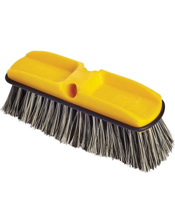 Rubbermaid FG9B3700GRAY Wash Brush - 10" Plastic Block Flagged Synthetic Fill, 6/EA - [DefendUse.com] - FG9B3700GRAY - Brushes