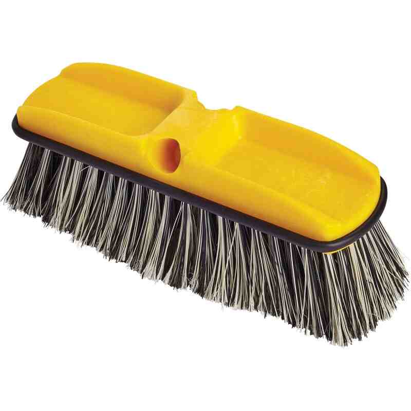 Rubbermaid FG9B3700GRAY Wash Brush - 10" Plastic Block Flagged Synthetic Fill, 6/EA - [DefendUse.com] - FG9B3700GRAY - Brushes