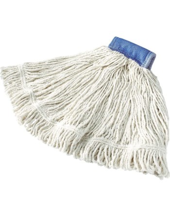 Rubbermaid FGD25306WH00 Super Stitch Blend 24 oz. White Wet Mop with 5" Headband - [Cleaning Supplies Canada Discounts] - FGD253