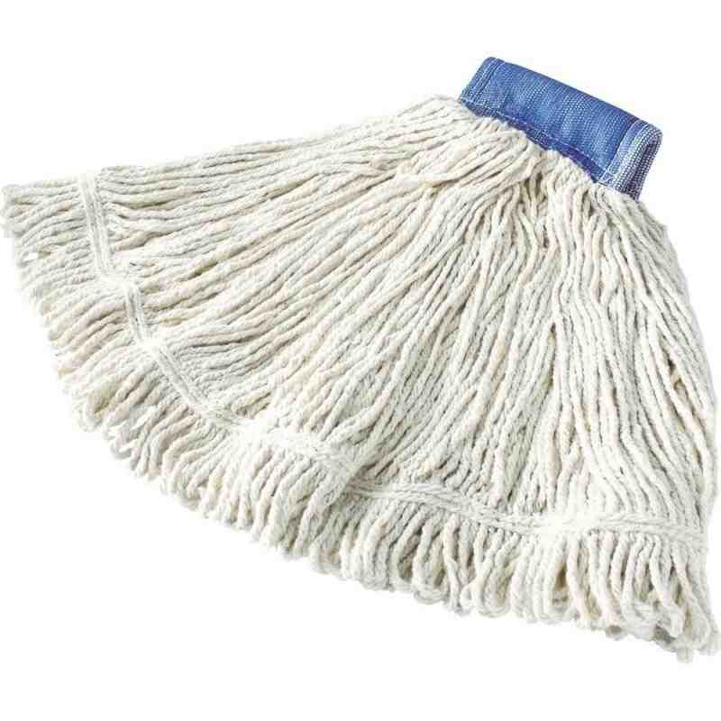 Rubbermaid FGD25306WH00 Super Stitch Blend 24 oz. White Wet Mop with 5" Headband - [Cleaning Supplies Canada Discounts] - FGD253