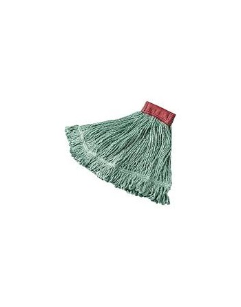 Rubbermaid FGD25306GR00 Green Large Super Stitch Blend Mop Head with 5" Headband - [Cleaning Supplies Canada Discounts] - FGD253