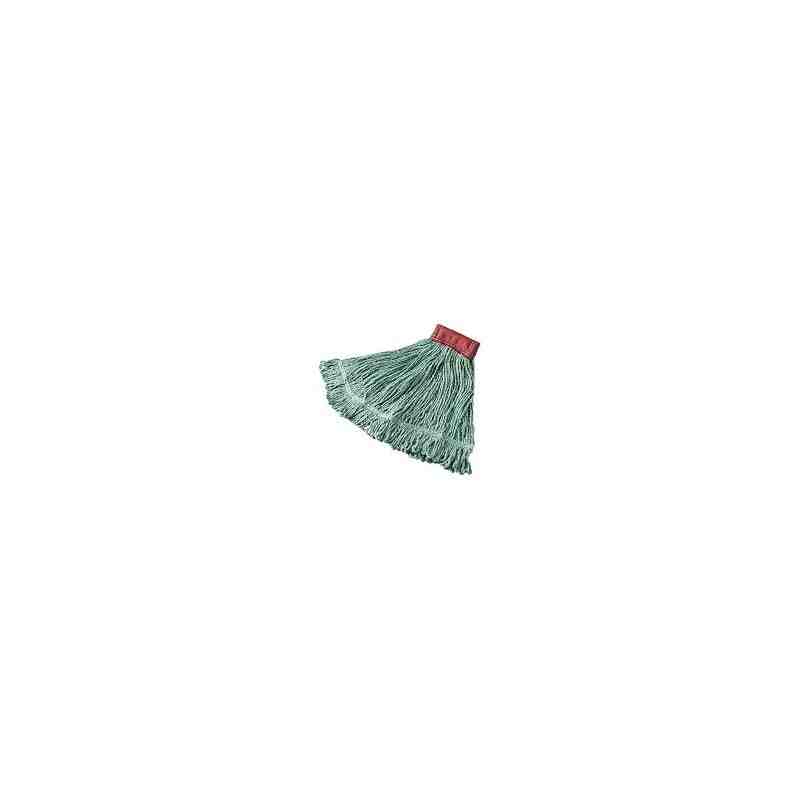 Rubbermaid FGD25306GR00 Green Large Super Stitch Blend Mop Head with 5" Headband - [Cleaning Supplies Canada Discounts] - FGD253