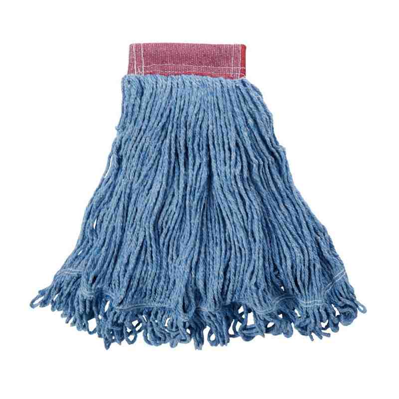 Rubbermaid FGD25306BL00 Blue Large Super Stitch Blend Mop Head with 5" Headband - [Cleaning Supplies Canada Discounts] - FGD2530