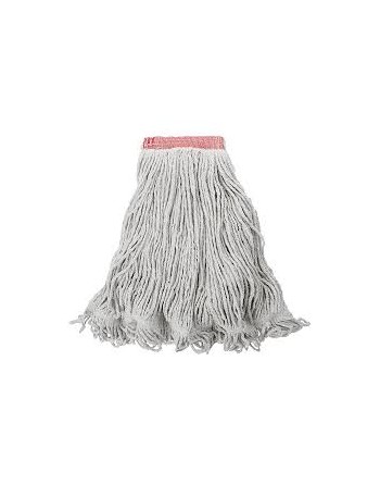 Rubbermaid FGD21306WH00 White Large Super Stitch Blend Mop Head with 1" Headband - [Cleaning Supplies Canada Discounts] - FGD213