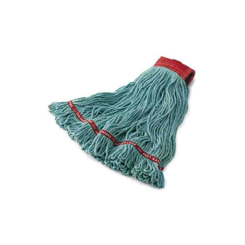 Rubbermaid FGC15306GR00 Swinger Loop Blend 24 oz. Green Wet Mop with 5" Headband - [Cleaning Supplies Canada Discounts] - FGC153