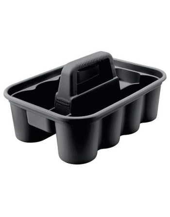 Rubbermaid FG315488BLA Deluxe Janitorial Cleaning Caddy - [Cleaning Supplies Canada Discounts] - FG315488BLA - [DefendUse.com]