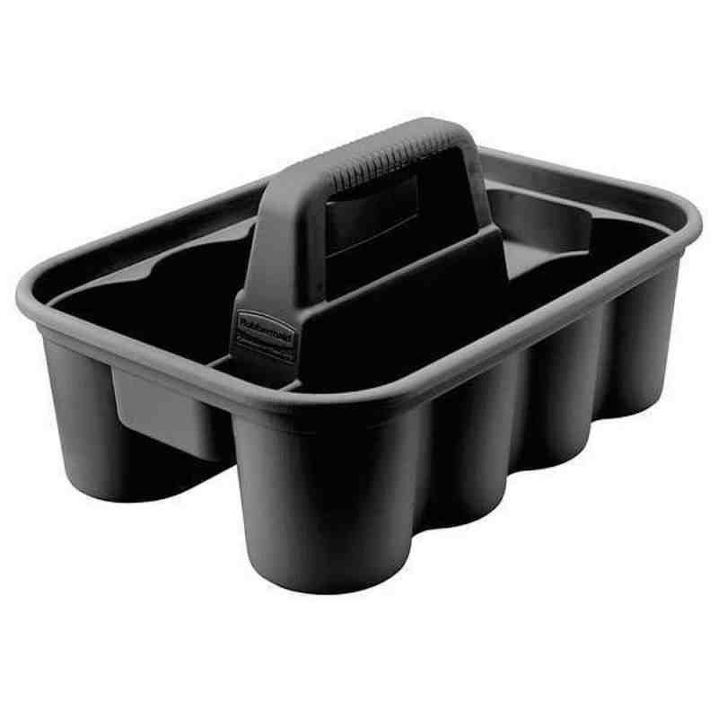 Rubbermaid FG315488BLA Deluxe Janitorial Cleaning Caddy - [Cleaning Supplies Canada Discounts] - FG315488BLA - [DefendUse.com]