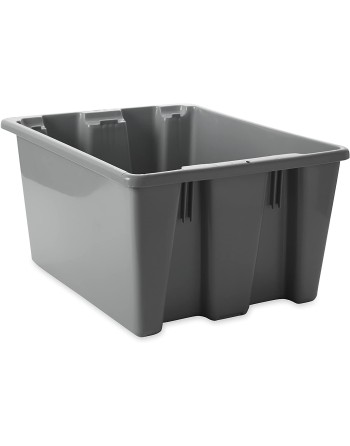 Rubbermaid Commercial HDPE Stack and Nest Palletote 19.5x15.5x10" - Gray, 10/EA - [Cleaning Supplies Canada Discounts] - FG17210