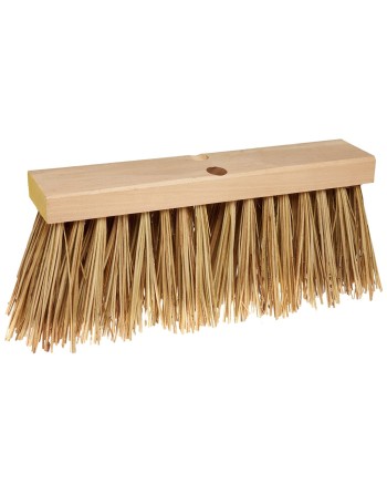 Rubbermaid FG9B2200BRN 16" Hardwood Street Sweep with Heavy Palmyra Bristles - [Cleaning Supplies Canada Discounts] - FG9B2200BR