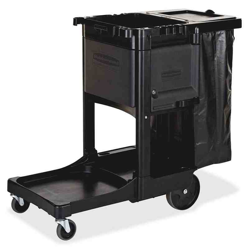 Rubbermaid 1861430 Executive Janitor Cart with Locking Cabinet - [DefendUse.com] - 1861430 - Executive Series