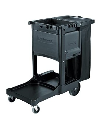 Rubbermaid 1861443 Executive Series Black Locking Cabinet Door Kit for Janitorial Cleaning Carts - [Cleaning Supplies Canada Dis