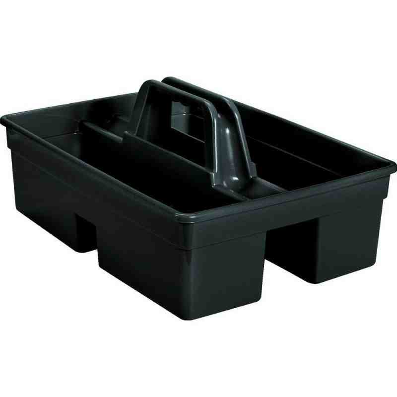 Rubbermaid 1880994 Black Executive Divided Carry Caddy - [Cleaning Supplies Canada Discounts] - 1880994 - [DefendUse.com]