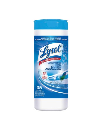 Lysol® Disinfecting Wipes - Spring Waterfall - 12/35ct [CB755534] - [DefendUse.com] - 59631-75553 - Lysol® Cleaning Product