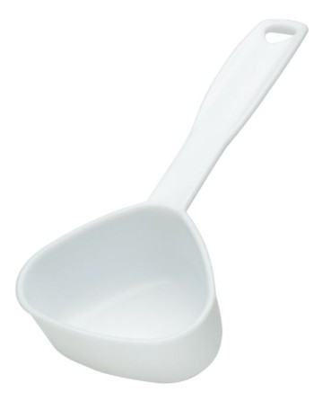 Rubbermaid FG9G8200WHT Measuring Scoop for Shelf Ingredient Bin, 1/2 Cup Capacity - [DefendUse.com] - FG9G8200WHT - Scoop