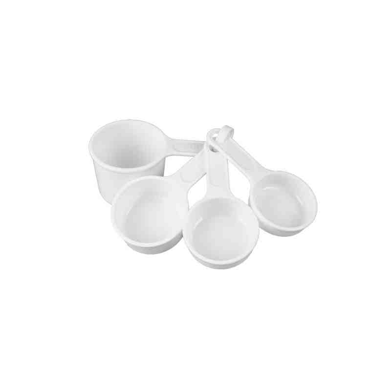 Rubbermaid FG8315ASWHT 4-Piece Plastic Measuring Cup Set - [Cleaning Supplies Canada Discounts] - FG8315ASWHT - [DefendUse.com]