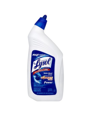 Lysol® Toilet Bowl Cleaner & Disinfectant, Power, Case: 12 x 710 mL) Squeeze Bottles - [DefendUse.com] - CB267122 - Lysol® Clean