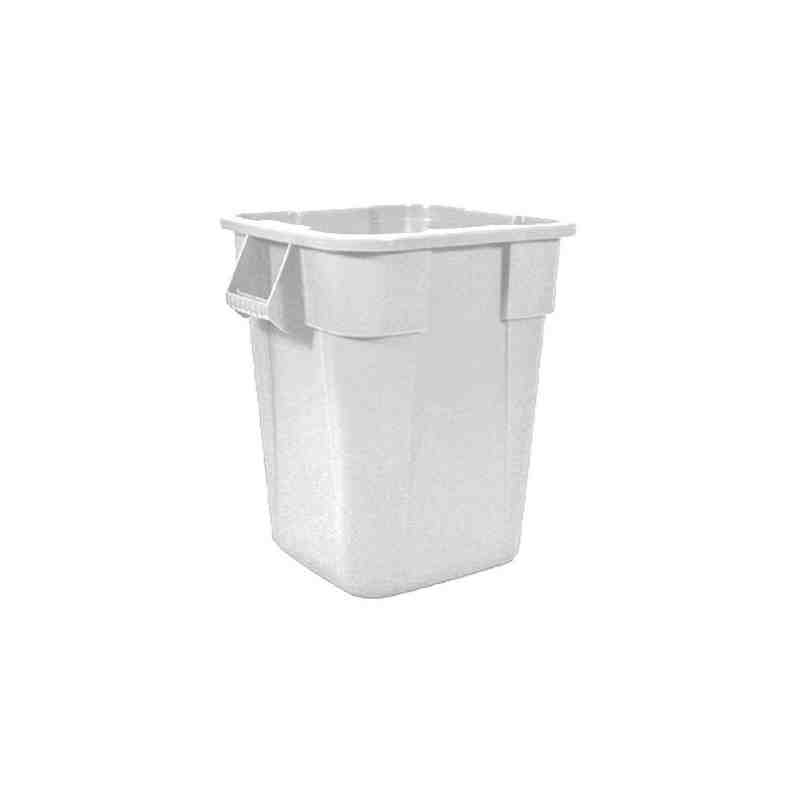 Rubbermaid FG353600WHT BRUTE 40 Gallon White Square Trash Can - [Cleaning Supplies Canada Discounts] - FG353600WHT - [DefendUse.