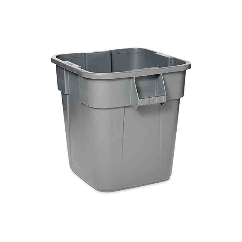 Rubbermaid FG352600GRAY BRUTE 28 Gallon Gray Square Trash Can - [Cleaning Supplies Canada Discounts] - FG352600GRAY - [DefendUse