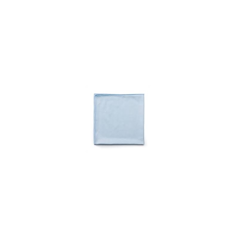 Rubbermaid FGQ63000BL00 HYGEN Executive Series 16" x 16" Blue Microfiber Glass / Polishing Cloth - 12/Pack - [Cleaning Supplies 