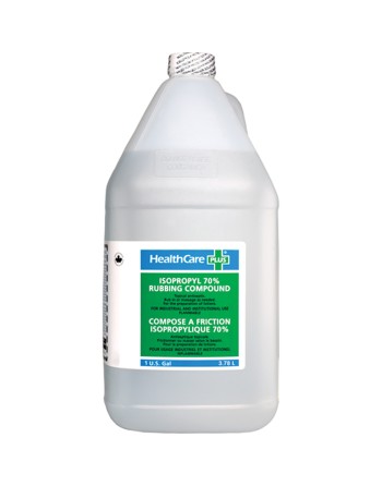 HEALTHCARE PLUS Isopropyl Rubbing Alcohol 70%, Topical Antiseptic, 4L Jug - [DefendUse.com] - ISO70-4L - Isopropyl Alcohol