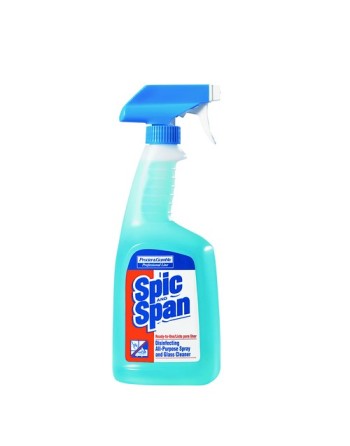 Spic & Span 56100-00639 Disinfecting All Purpose Spray & Glass Cleaner, Ready To Use, Case of 8/945ml - [DefendUse.com] - 56100-