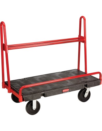 Rubbermaid FG443600BLA Single Handle Heavy Duty Platform Truck - 48" x 24" - 2000 lb. Capacity - [Cleaning Supplies Canada Disco