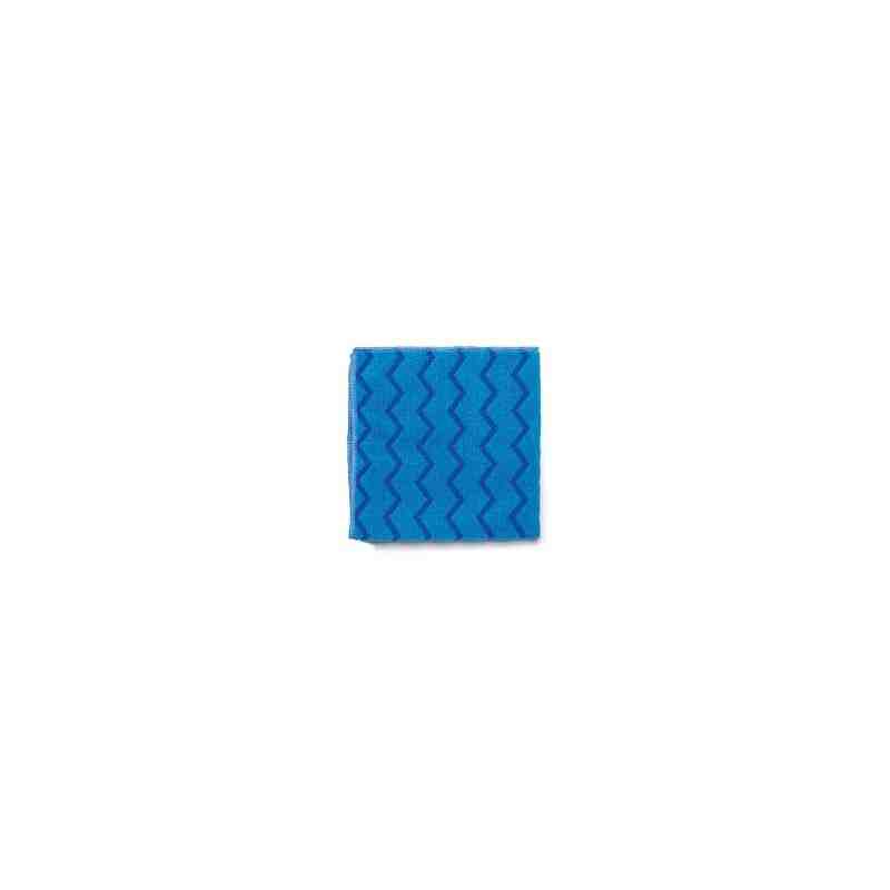 Rubbermaid FGQ62000BL00 HYGEN 16" x 16" Blue Microfiber Cloth - 12/Pack - [DefendUse.com] - FGQ62000BL00 - Microfiber Cloths