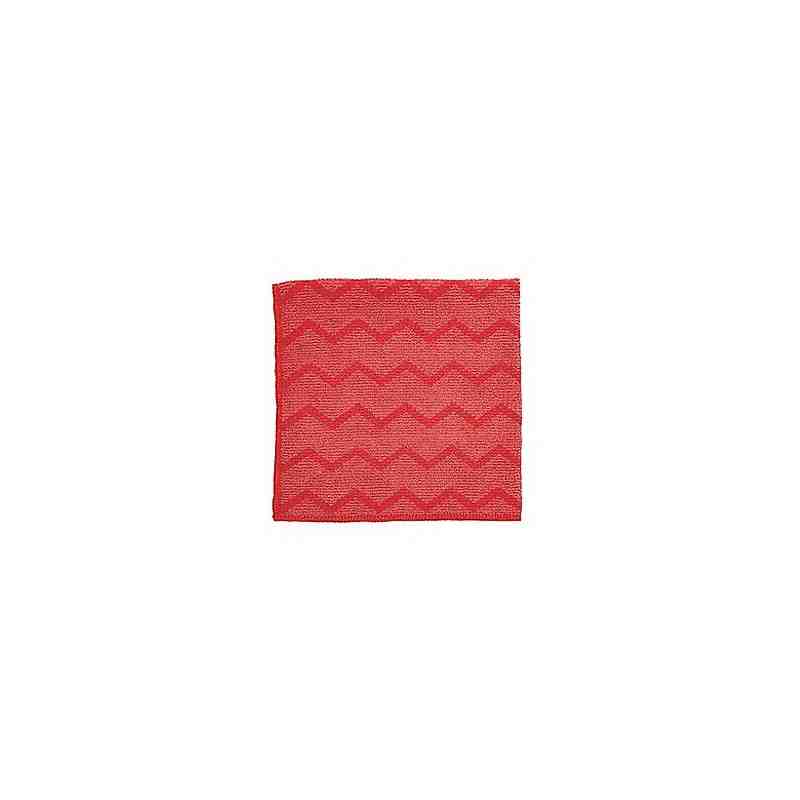 Rubbermaid FGQ62000RD00 HYGEN 16" x 16" Red Microfiber Cloth - 12/Pack - [DefendUse.com] - FGQ62000RD00 - Microfiber Cloths