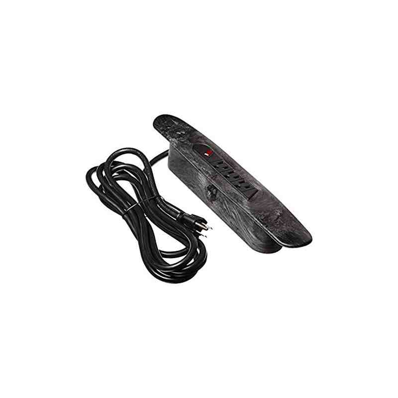 Rubbermaid FG459000BLA 10' Black 3-Outlet Surge Protector - [Cleaning Supplies Canada Discounts] - FG459000BLA - [DefendUse.com]