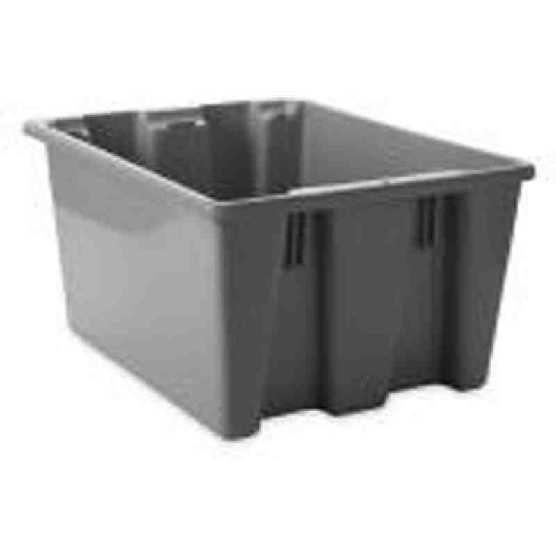 Rubbermaid Commercial Palletote Storage Box, 2 Cu. Ft, Gray, FG173100GRAY - [Cleaning Supplies Canada Discounts] - FG173100GRAY 