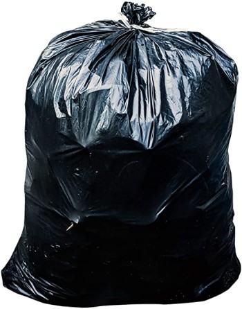 Garbage Bags - Regular Black - 24x22, 500/CS - [Cleaning Supplies Canada Discounts] - 2422RB - [DefendUse.com]