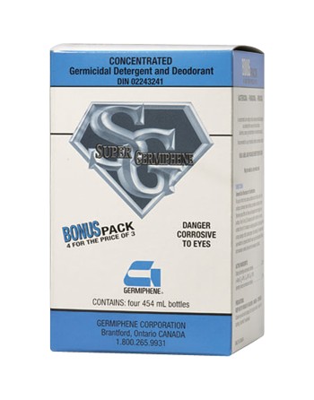 GERMIPHENE Super Germiphene® Disinfectant, 454mL, Case of 4 - [DefendUse.com] - SGM-L-CON - Germiphene