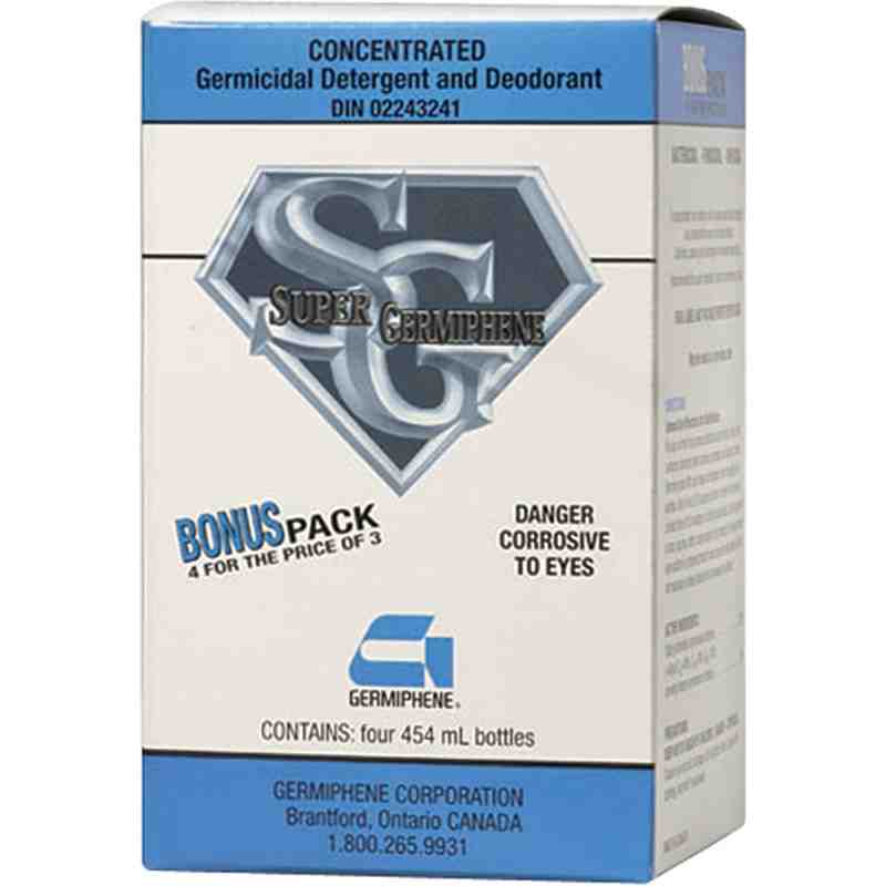 GERMIPHENE Super Germiphene® Disinfectant, 454mL, Case of 4 - [DefendUse.com] - SGM-L-CON - Germiphene