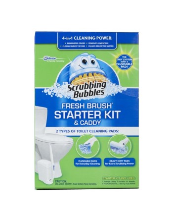 Scrubbing Bubbles - Toilet Fresh Brush Starter Kit - 5/1 - [Cleaning Supplies Canada Discounts] - 62913734387 - [DefendUse.com]