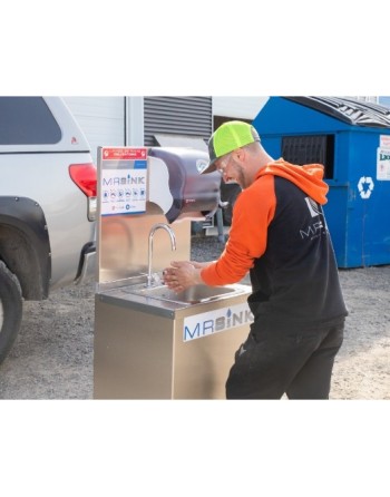 Mr.Sink Portable Hand Washing Station, 20L, Stainless Steel - [DefendUse.com] - MRSINK - Portable Hand Wash Sink