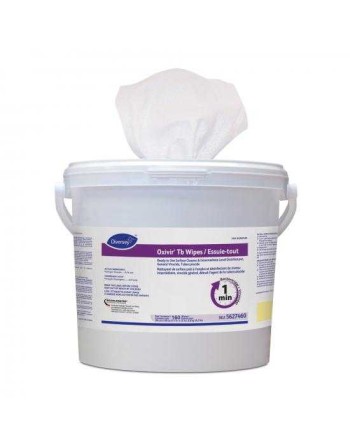 Diversey 5627460 Oxivir® Tb Disinfecting Wipes, 11" x 12" Sheet, 4 Buckets x 160 CT - [DefendUse.com] - 5627460 - Oxivir® Divers