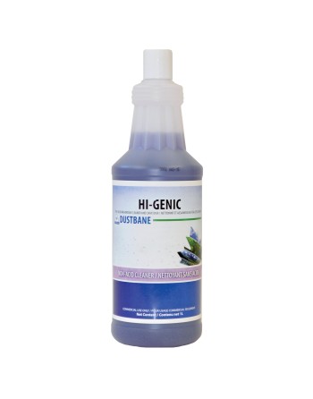 DUSTBANE 53725 Hi-Genic Bathroom Cleaner and Sanitizer Container Size: 1 L, Case of 12 - [DefendUse.com] - 53725 - Bathroom Clea