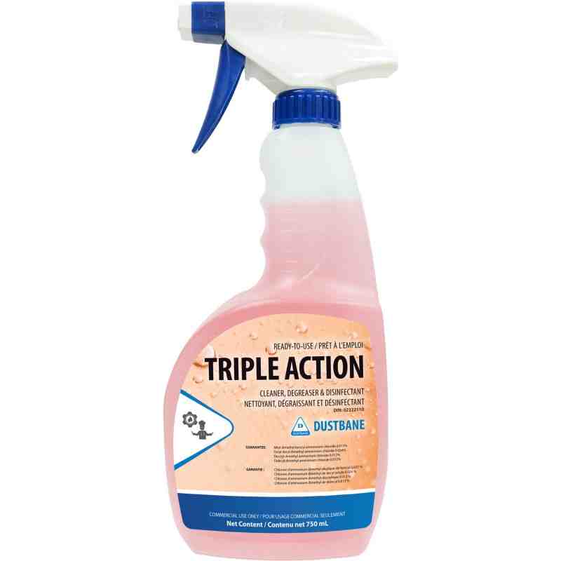 DUSTBANE  Triple Action - Cleaner, Degreaser, and Disinfectant, Trigger Bottle Container Size: 750 ml - [Cleaning Supplies Canad