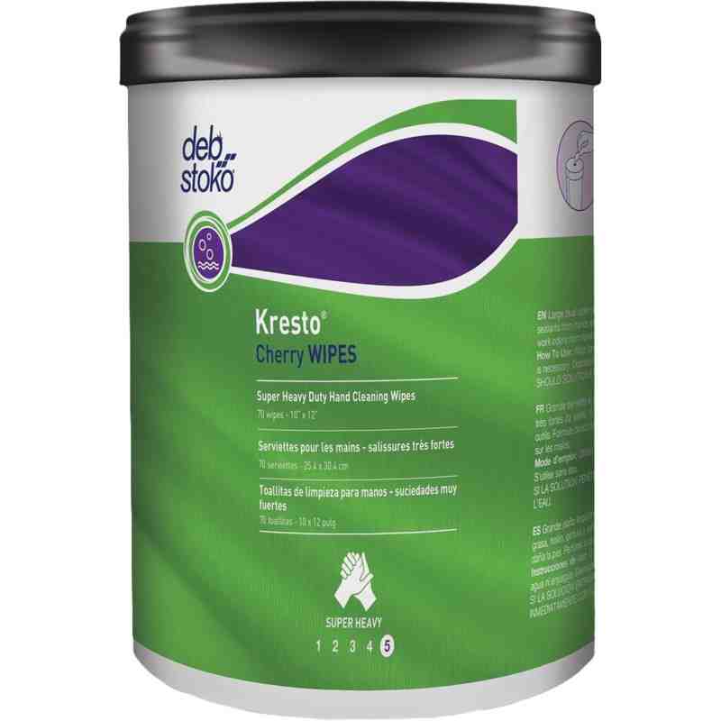 Kresto® Cherry Wipes, 70 Wipes, Cleaning Wipes, 10" x 12" - [DefendUse.com] - KCW70W - Kresto®