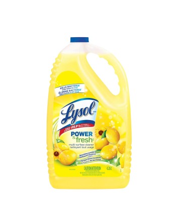 Lysol® Multi-Surface Disinfectant Cleaner-Lemon, 4.26L CB893527, Case of 4 - [DefendUse.com] - 19200-89352 - Lysol® Cleaning Pro