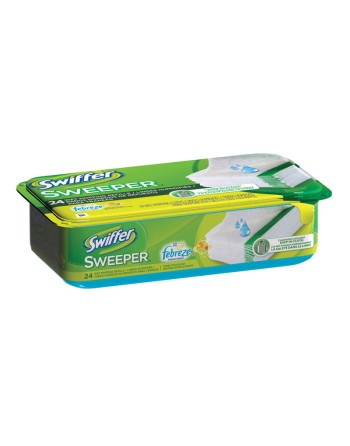 Swiffer Sweeper Wet Mopping Pad Multi Surface Refills for Floor Mop, Sweet Citrus & Zest, 6/24ct - [Cleaning Supplies Canada Dis