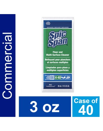 Spic & Span, Multi-Surface & Floor Cleaner, Case of 45/85ml - [DefendUse.com] - 37000-02011 - Spic & Span®