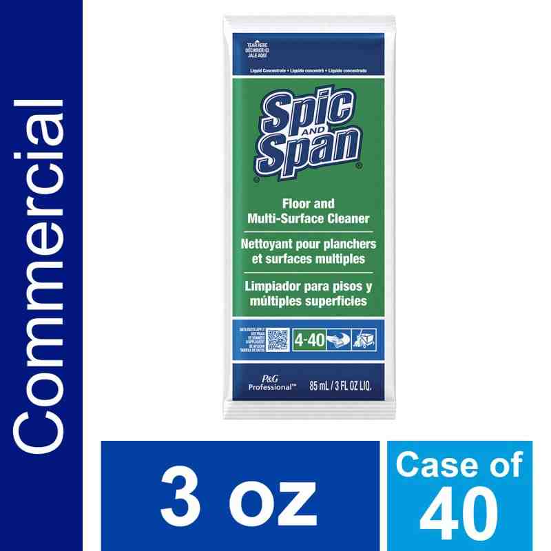 Spic & Span, Multi-Surface & Floor Cleaner, Case of 45/85ml - [DefendUse.com] - 37000-02011 - Spic & Span®