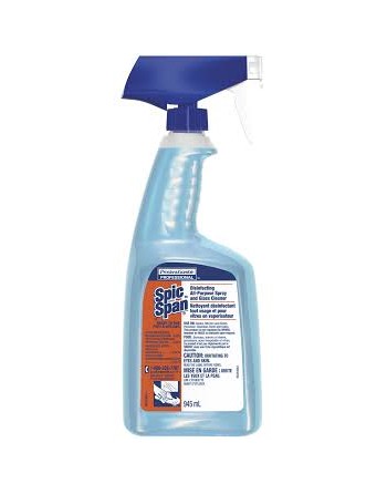 Spic & Span 56100-00639 Disinfecting All Purpose Spray & Glass Cleaner, Ready To Use, Case of 8/945ml - [DefendUse.com] - 56100-