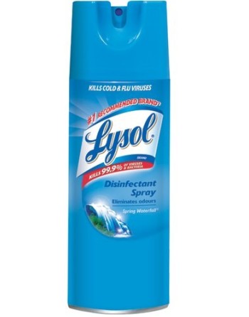 Lysol® Disinfectant Spray, Spring Waterfall, Case of 12/539g [CB896404] - [DefendUse.com] - 59631-89640 - Lysol® Cleaning Produc