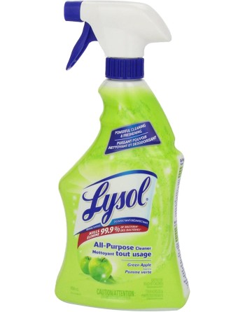 Lysol All Purpose Disinfectant, Trigger -Green Apple-12 x 650ml - 2