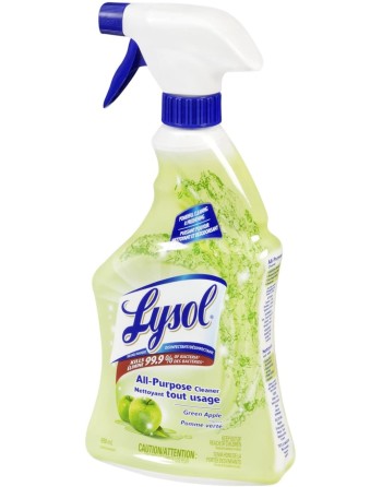 Lysol All Purpose Disinfectant, Trigger -Green Apple-12 x 650ml - 3